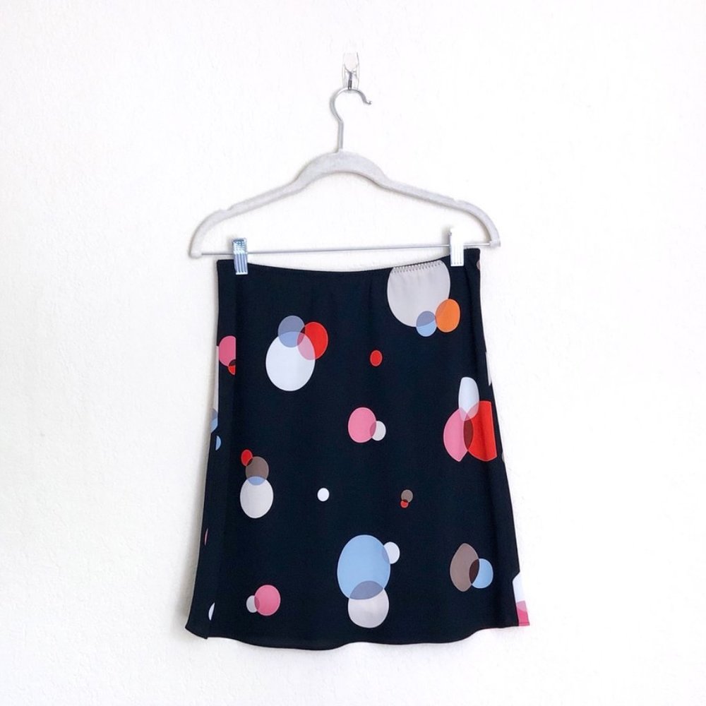 The Limited Black Colorful Polka Dot Skirt size S - Picture 3 of 4